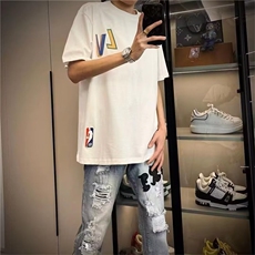1506A/G9970/P44港风潮男夏季新款2025个性字母牛仔裤，男装牛仔裤，星座1506A