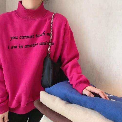 欧货植绒小字母卫衣，女装卫衣/绒衫，青迈国际