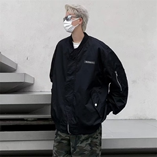 美式潮牌复古飞行员棒球服夹克男女春秋街头J866P75，男装夹克，星座1116-2