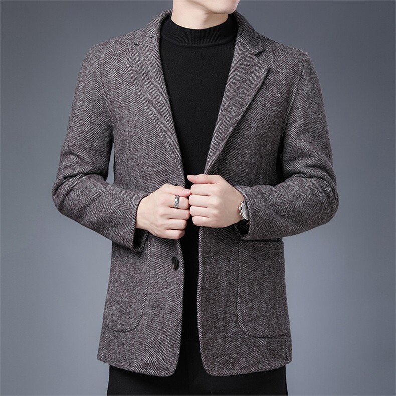 CKZ881901钱塘2020-2商务休闲简约时尚中年男士冬季厚款西服P290,男装西服,钱塘207-2