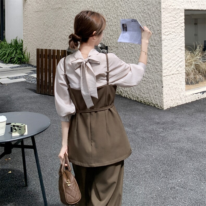 2025年秋新款三件套气质女神范高端知性干练时尚女装,女装套装/套裙,橙子家
