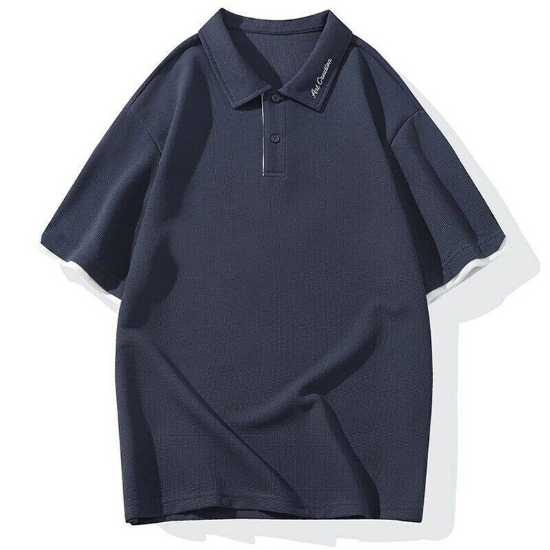 25069-特P50夏季休闲时尚T恤男短袖打底衫学生宽松翻领短袖POLO衫,男装T恤,电商D310B