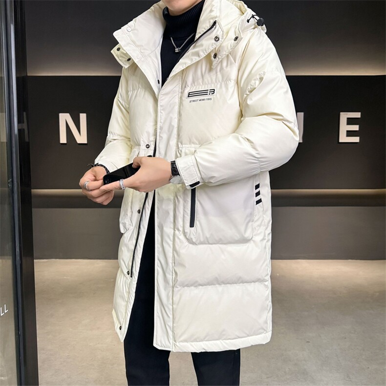 长款连帽羽绒服男2025冬款时尚保暖男外套上衣B317/2823/P258,男装羽绒服,电商B317
