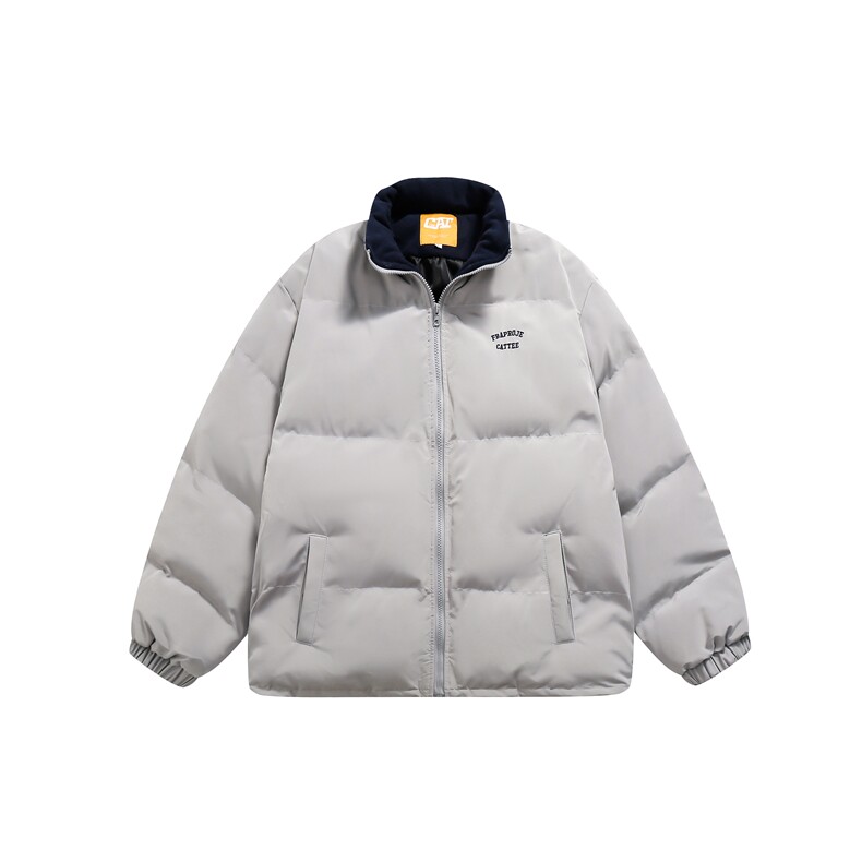 2025冬装拉平拍字母贴布绣立领棉服面包服外套3760P155,男装棉衣,电商S012（CATTEE）