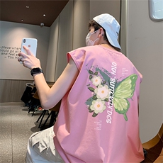 已注册薄荷曼波直播抖音重磅纯棉250克男无袖背心T恤T539P28控39，男装T恤，电商C408(原B339-1)