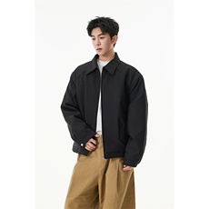 美式解构拼接翻领棉服男秋冬季潮牌cleanfit宽松廓形工装棉衣外套，男装棉衣，电商A003