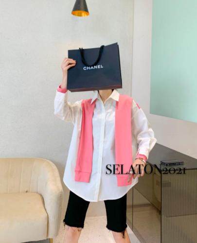 拼接衬衣，女装，雪蘭桐