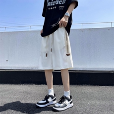 夏季潮牌织带条纹运动短裤男美式宽松休闲五分裤现货K7916-P32，男装牛仔裤，星座512-3