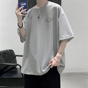 HT73238-P22 华夫格t恤男短袖男大码五分袖 大皂风图片