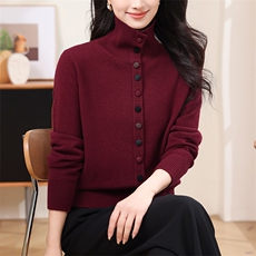 新款bao现货2025春秋方领毛衣女士套头长袖秋冬打底针织衬衫，商品下架区，韩然一族