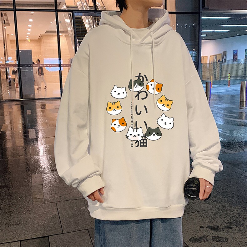 WY2215-P35加绒款-P40纯棉连帽卫衣男大码运动帽衫宽松薄外套男,男装卫衣,电商A040