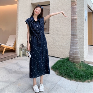 【大量现货】短袖牛仔连衣裙女2025夏季新款图片