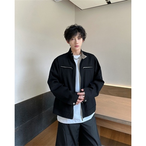美式重工哈灵顿夹克二代男女cleanfit重磅帆布休闲立领短款工装潮图片
