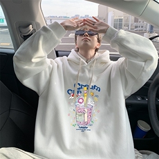 8XL连帽卫衣男大码胖子帽衫大号运动服WY2332-P35加绒款-P40，男装卫衣，电商A040