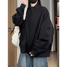 （网图）炫彩缎面飞行夹克立领短款廓形美式棒球服J2591-P70，男装夹克，星座1213
