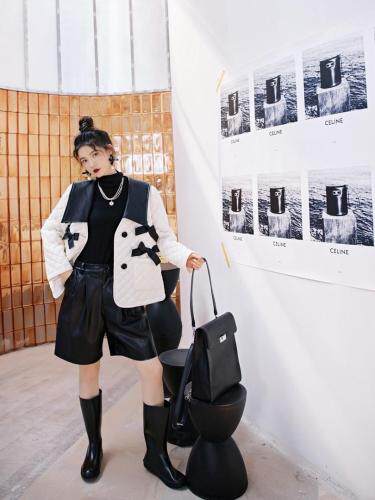 蝴蝶结短棉衣，女装棉衣/棉服，YOUER DENG