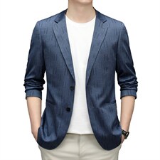 时尚西服男春秋季新款商务休闲小西装外套中年男士单西潮流，男装西服，电商B212（原钱塘6029）