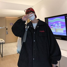 长袖男秋季文艺夹克外穿纯色慵懒ins日系J828P55，男装夹克，星座1116-2