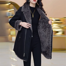 （现货）新款洋气显瘦加厚保暖外穿托卡毛时尚气质皮毛一体外套女，女装皮草，韩蔻秀
