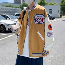 棒球服男秋ins潮牌休闲韩版潮流长袖J9056P38，男装夹克，星座1116-2