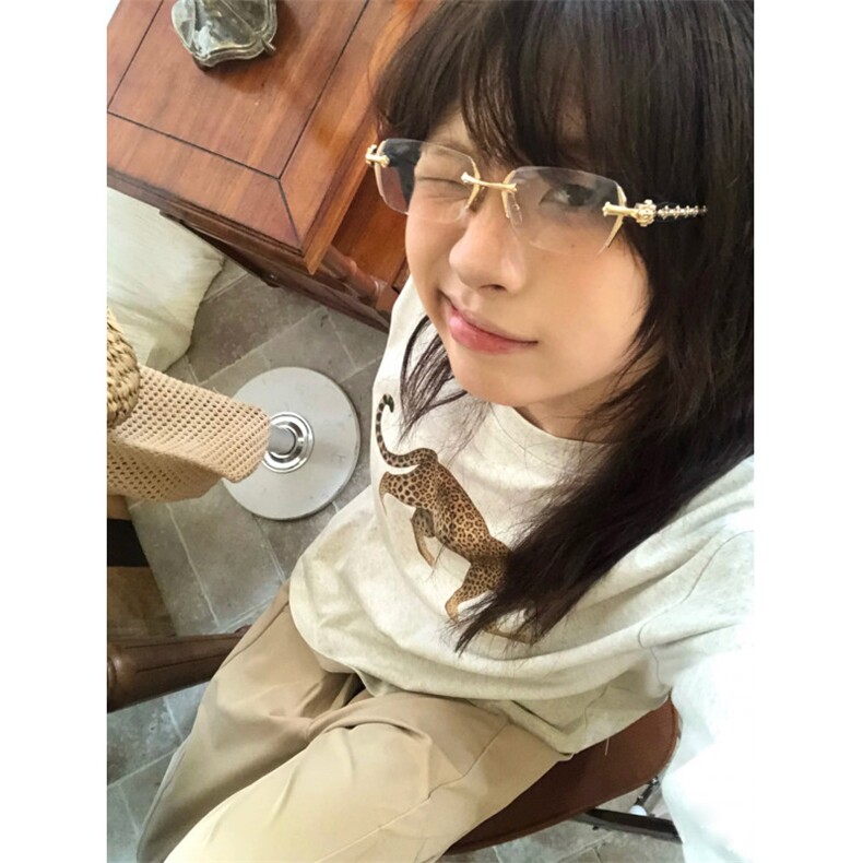 网图现货潮白花灰金钱豹趣味印花圆领长袖T恤打底衫男女CT830-P29,男装T恤,电商C310