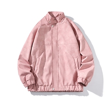 秋季宽松夹克男港风复古怀旧美式骑行机车服PU皮衣外套JK667-P95，男装夹克，星座505-3