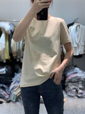 春季新款时尚百搭修身简约ins风短袖T恤，女装T恤，L·H·X