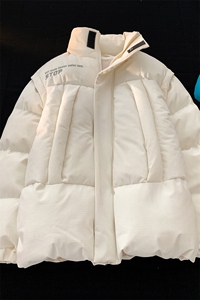 XZ213-GKMY21-P128控148 抖音品质 直播供货立领拆卸袖棉服面包服图片