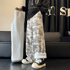 2024冬季新款内景大码风灯芯绒加绒裤M-5XHK24962-特P40，男装休闲裤，电商A022