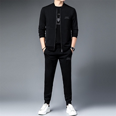 SA9682-3钱塘2020-2中青年男士冬季新款时尚休闲卫衣套装P243，男装休闲套装，钱塘207-2