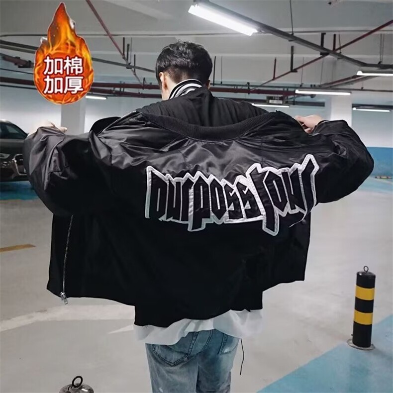 【网图现货】美式复古加棉加厚飞行夹克男JK822/P85,男装夹克,星座205-3