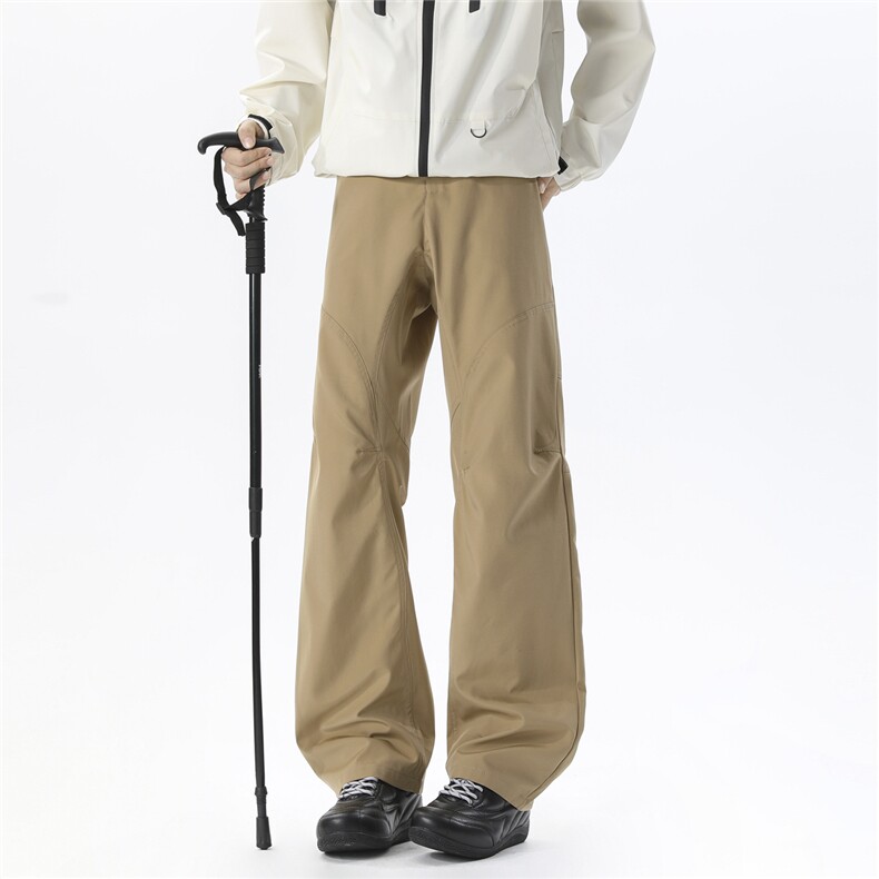 美式户外褶皱设计冲锋裤男防风徒步登山裤子防水耐磨CF157-P50，男装休闲裤，星座310A-4