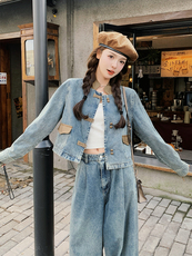 9907牛仔套装两色批170控238现货，女装套装/套裙，浙宝305