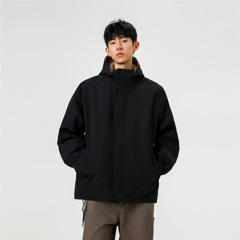 可二开小香风拼接面料大码M-5XL夹克100%聚酯纤维JK78079P75控118图片