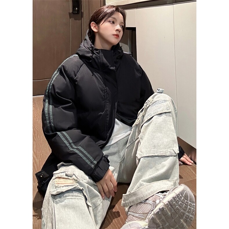 25冬季羽绒棉服加厚保暖上衣服潮牌工装潮流男士冬装外套5811-P58,男装棉衣,电商B306