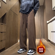 秋冬大码休闲裤男拖地裤加绒卫裤K7724-P50加绒P60控68加绒控78，男装休闲裤，星座209-2