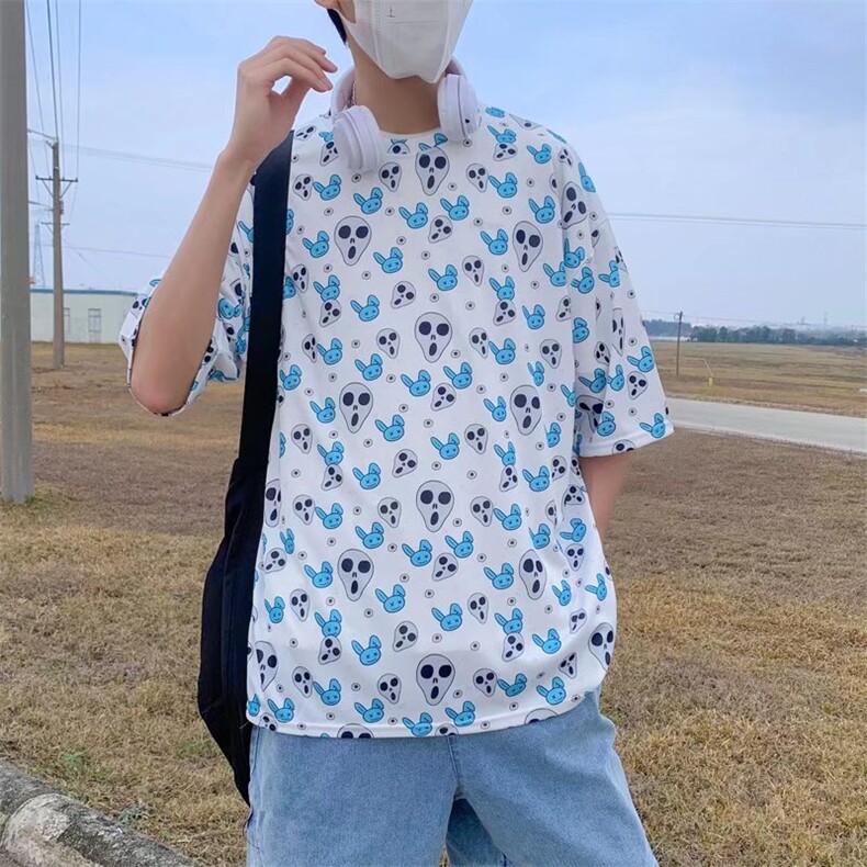 男圆领T恤宽松短袖T614P25图片