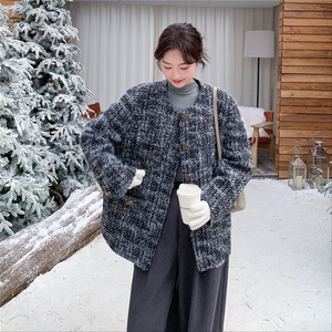 新款大货已出90绒小香风羽绒服 2D014-10039-P235-K378图片