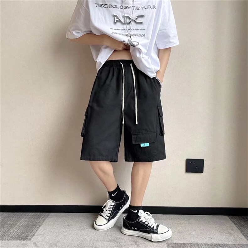 夏季多口袋五分裤男薄款宽松工装短裤直筒百搭休闲裤K4121-P30,男装休闲裤,星座512-2
