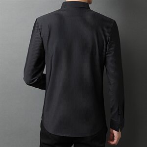 E985钱塘2020-2秋冬高品质男士无痕精品格子条纹衬衫P100主推图片