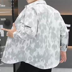 1506-1/C5251/P40新款衬衫男秋装宽松小众设计感上衣男生潮流百搭，男装衬衫，星座1506-1