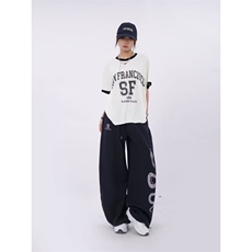 加绒加厚冬男女休闲卫裤字母蛇印花抽绳保暖长裤h8049P45加绒P50，男装休闲裤，星座1013-1