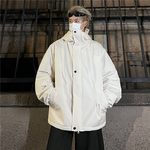秋冬款加厚保暖连帽宽松棉衣机能风百搭棉服A061-AJ00492-特P75图片