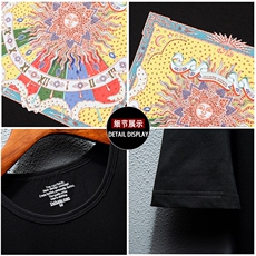 新款高品质套头短袖燙钻潮休闲圆领T恤夏季大码简欧上衣A2518-P63，男装T恤，电商A227B（原钱塘4066-1）