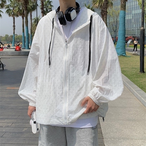 夏季新款防晒衣男ins港风潮流连帽上衣透气休闲外套 W3140-P30图片