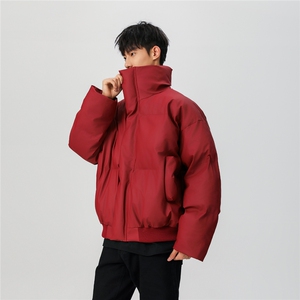 无影墙 高质量cleanfit美式立领硬皮短款棉衣外套 TBMY10-P95特图片
