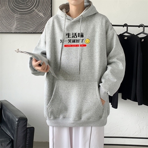 L2471P48秋冬新款卫衣男装宽松港风日系外套连帽衣服宽松卫衣图片