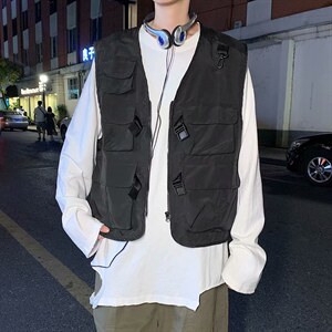 户外摄影潮牌情侣机能战术工装多口袋男女马甲背心坎肩MJ01-P30,男装背心/马甲,星座1008-2