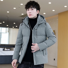 男式冬季青少年连帽短款棉衣男时尚百搭棉服外套MY719-P78，男装棉衣，星座310B-3