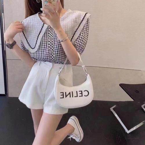 格子小衫，女装，千衣百顺